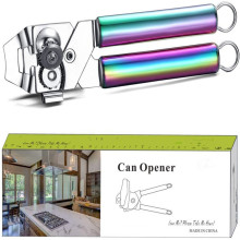 Hot selling  Can Opener,4 in 1 Multifunctional colorful handle Can Opener,SS Cutting Can Opener for Kitchen & bar&restaurant